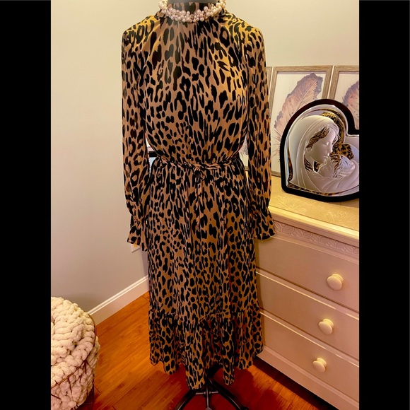 Banana Republic Dresses & Skirts - Leopard Print Maxi Dress - Brown/Black